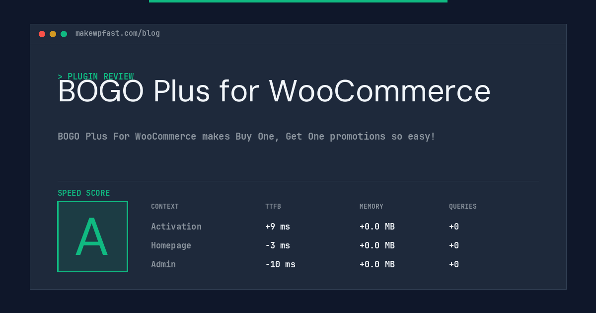 BOGO Plus for WooCommerce - MakeWPFast