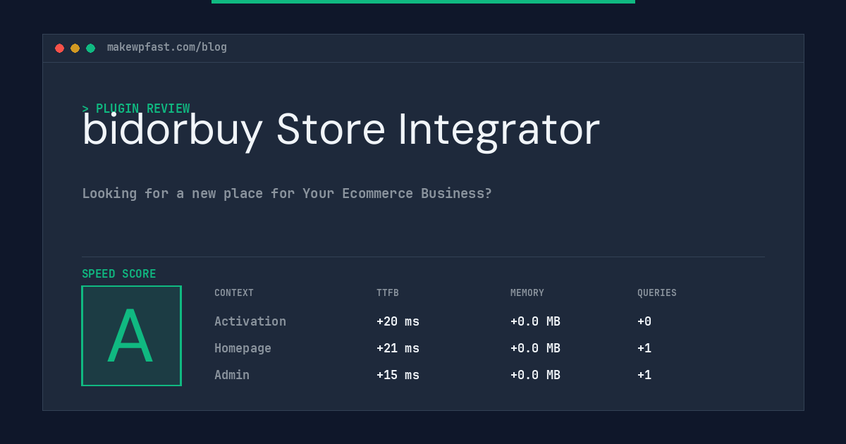 bidorbuy Store Integrator - MakeWPFast