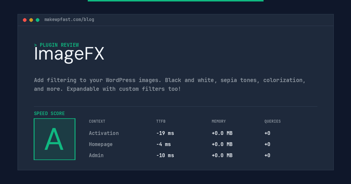 ImageFX - MakeWPFast