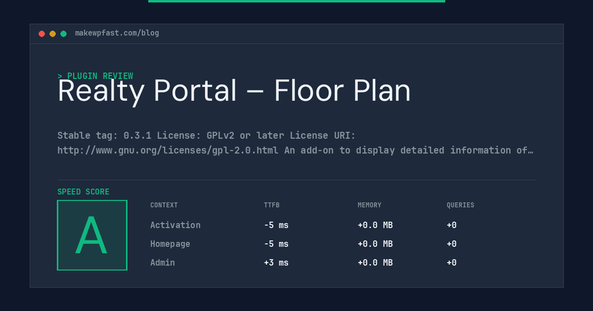 Realty Portal – Floor Plan - MakeWPFast