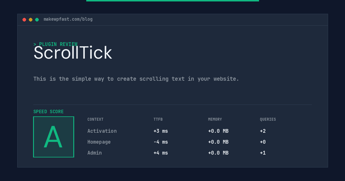 ScrollTick - MakeWPFast