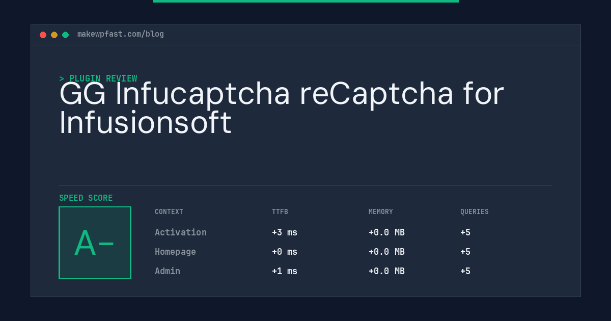 GG Infucaptcha reCaptcha for Infusionsoft - MakeWPFast