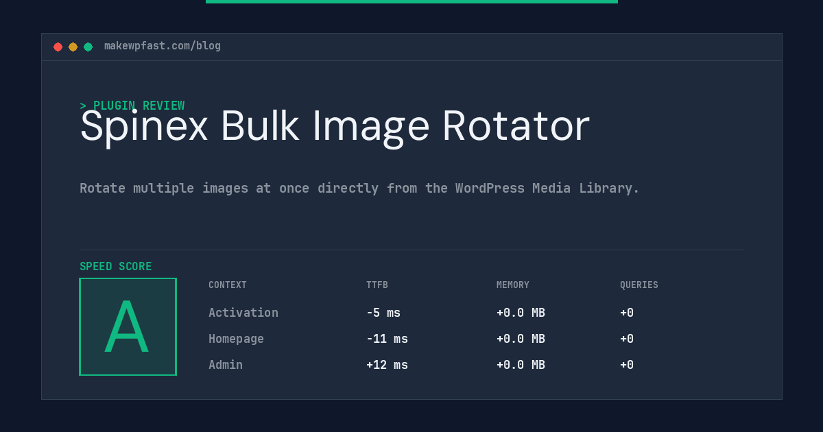 Spinex Bulk Image Rotator - MakeWPFast