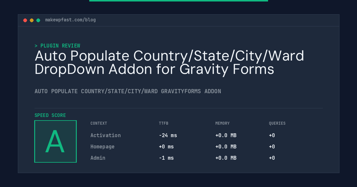 Auto Populate Country/State/City/Ward DropDown Addon for Gravity Forms - MakeWPFast