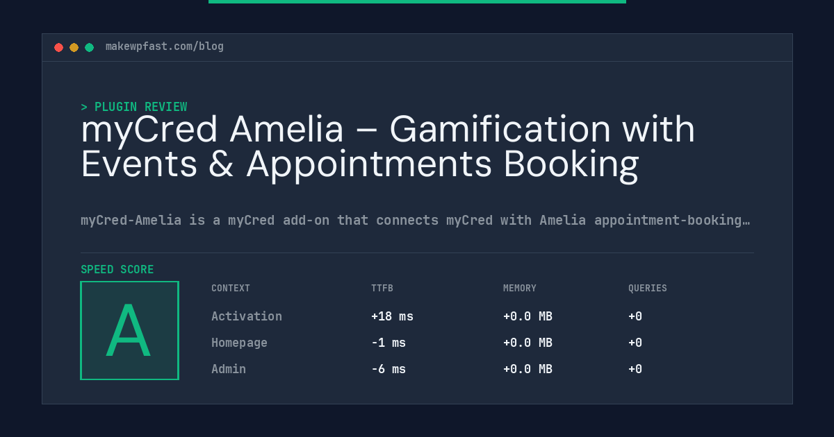 myCred Amelia – Gamification with Events & Appointments Booking - MakeWPFast