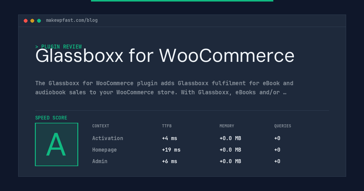 Glassboxx for WooCommerce - MakeWPFast