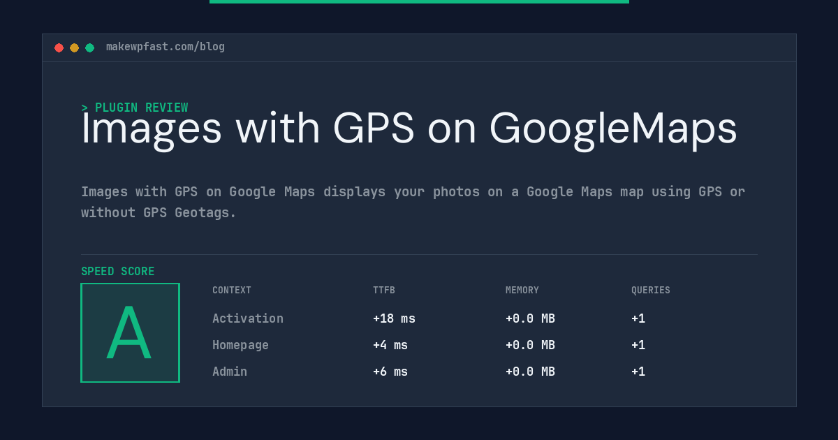 Images with GPS on GoogleMaps - MakeWPFast