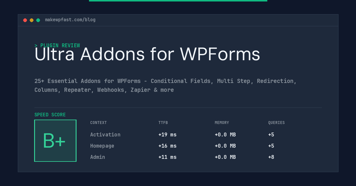 Ultra Addons for WPForms - MakeWPFast