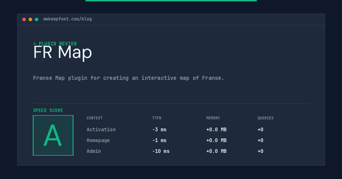 FR Map - MakeWPFast