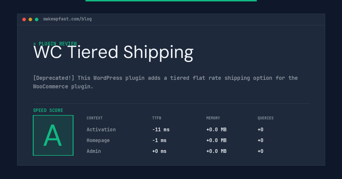 WC Tiered Shipping - MakeWPFast