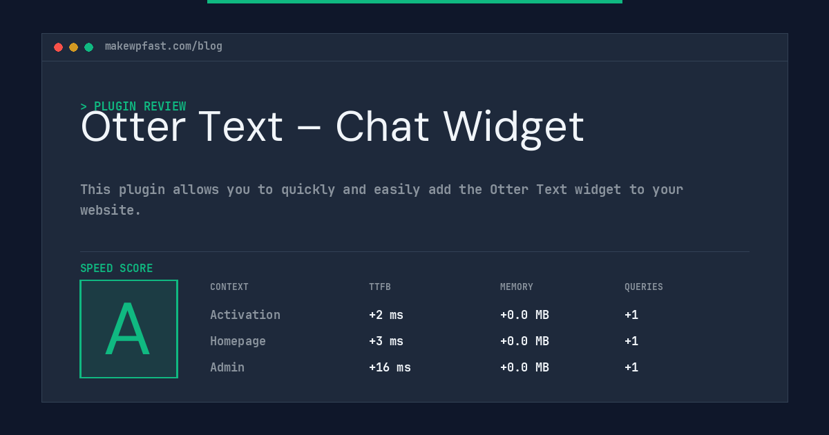 Otter Text – Chat Widget - MakeWPFast