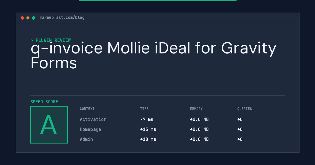 q-invoice Mollie iDeal for Gravity Forms - MakeWPFast