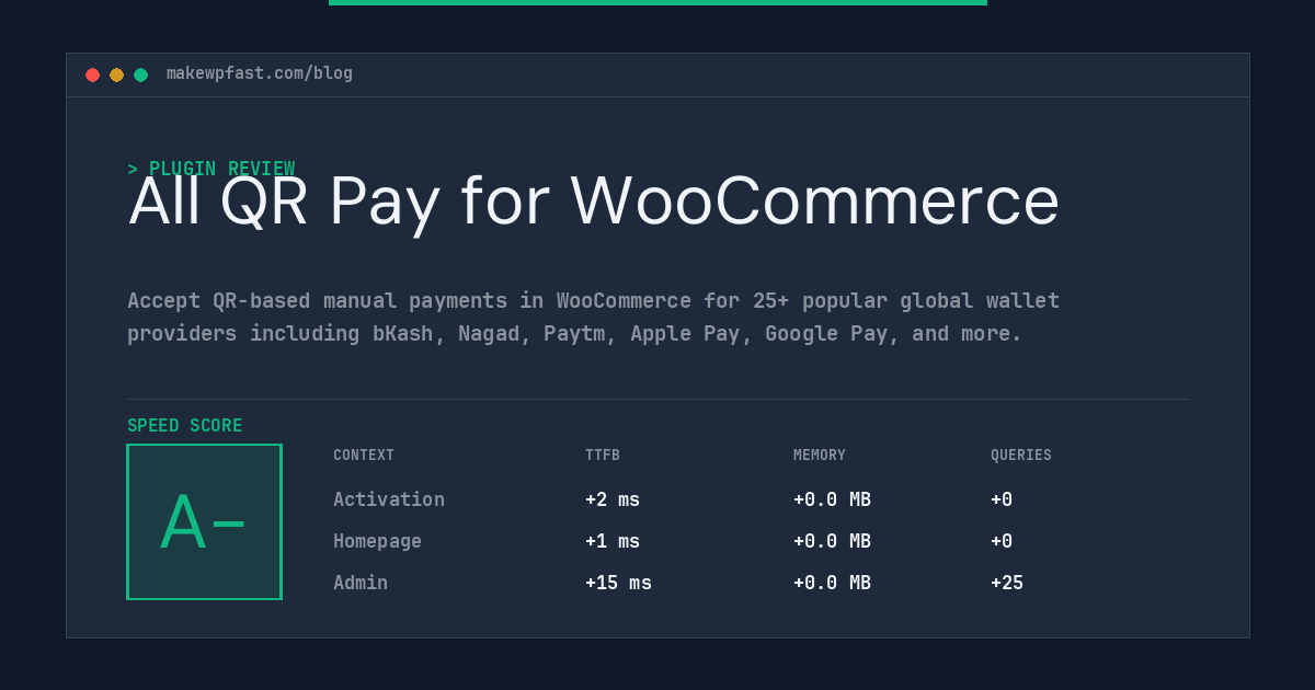 All QR Pay for WooCommerce - MakeWPFast