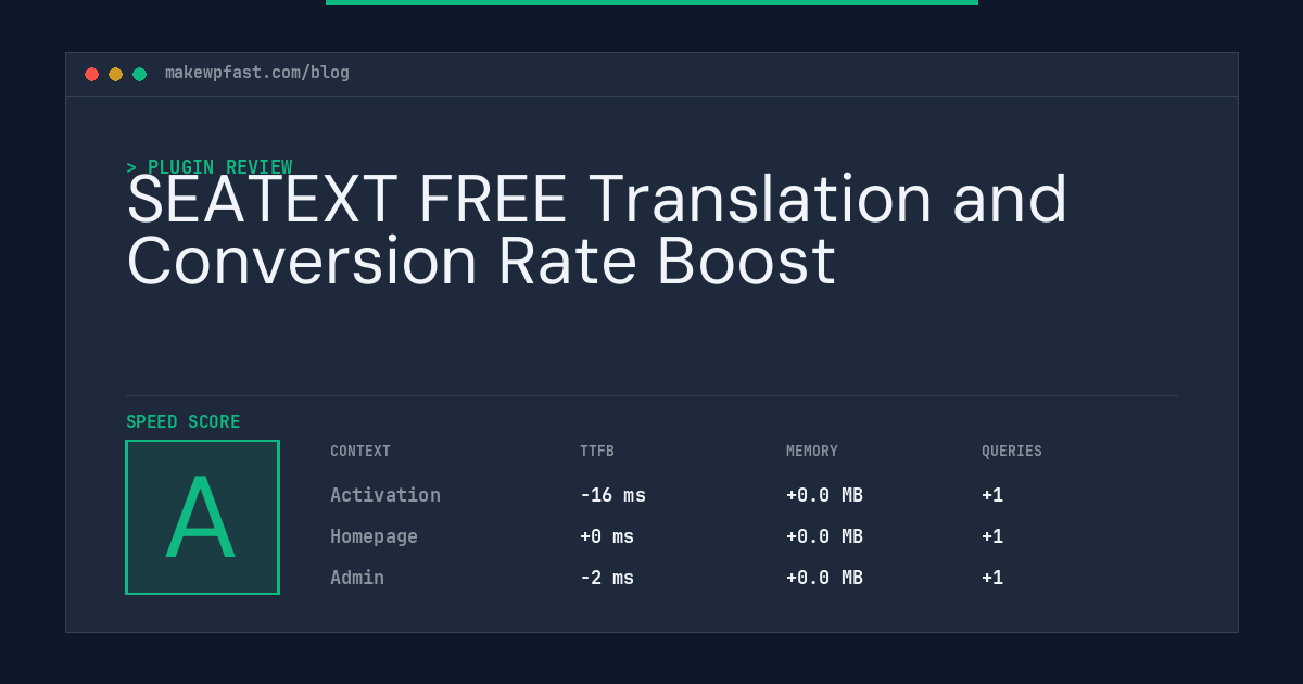 SEATEXT FREE Translation and Conversion Rate Boost - MakeWPFast