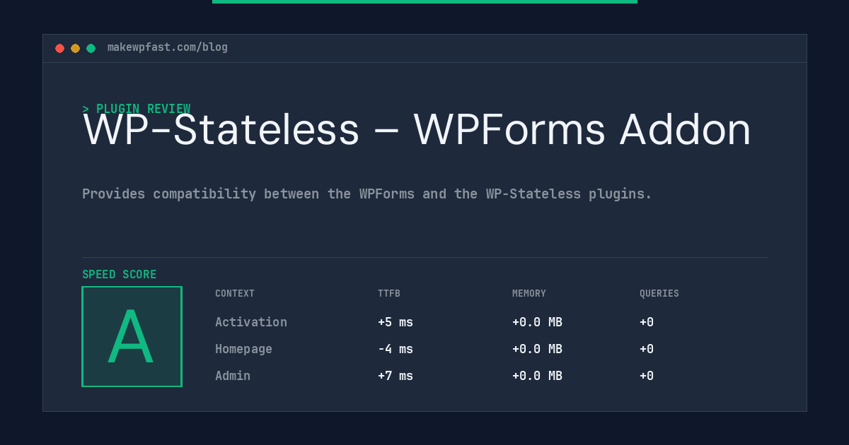 WP-Stateless – WPForms Addon - MakeWPFast