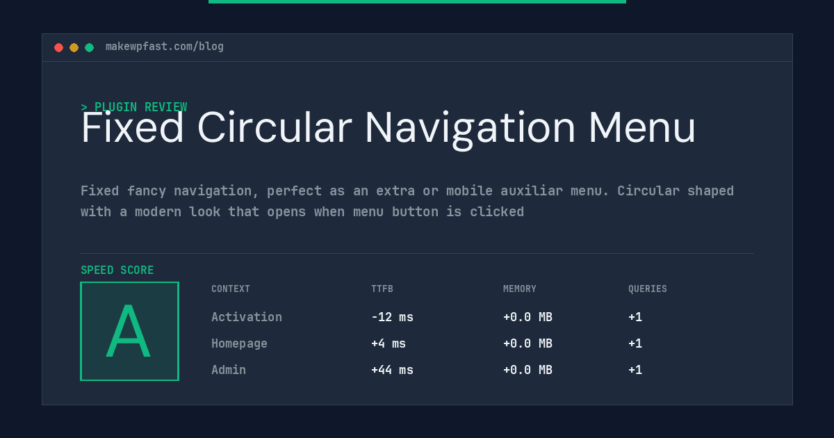 Fixed Circular Navigation Menu - MakeWPFast