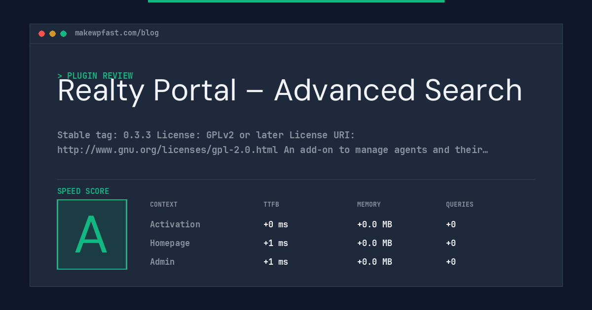 Realty Portal – Advanced Search - MakeWPFast