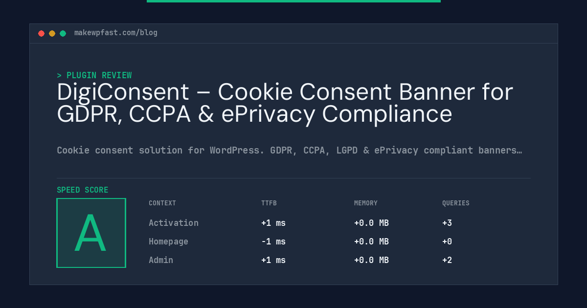 DigiConsent – Cookie Consent Banner for GDPR, CCPA & ePrivacy Compliance - MakeWPFast