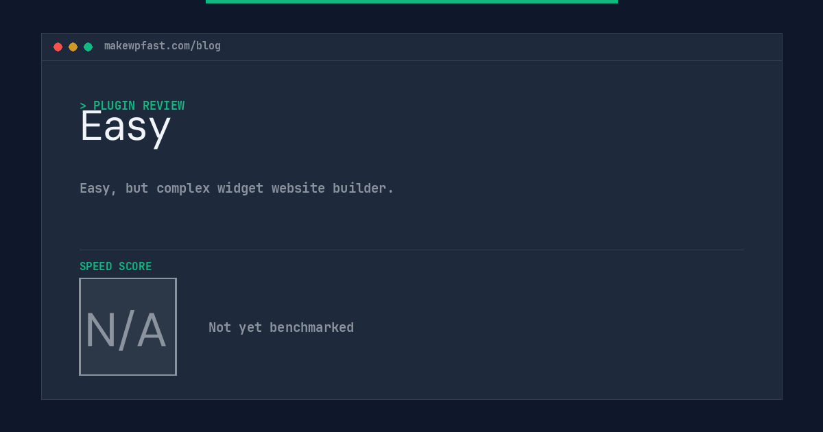 Easy - MakeWPFast