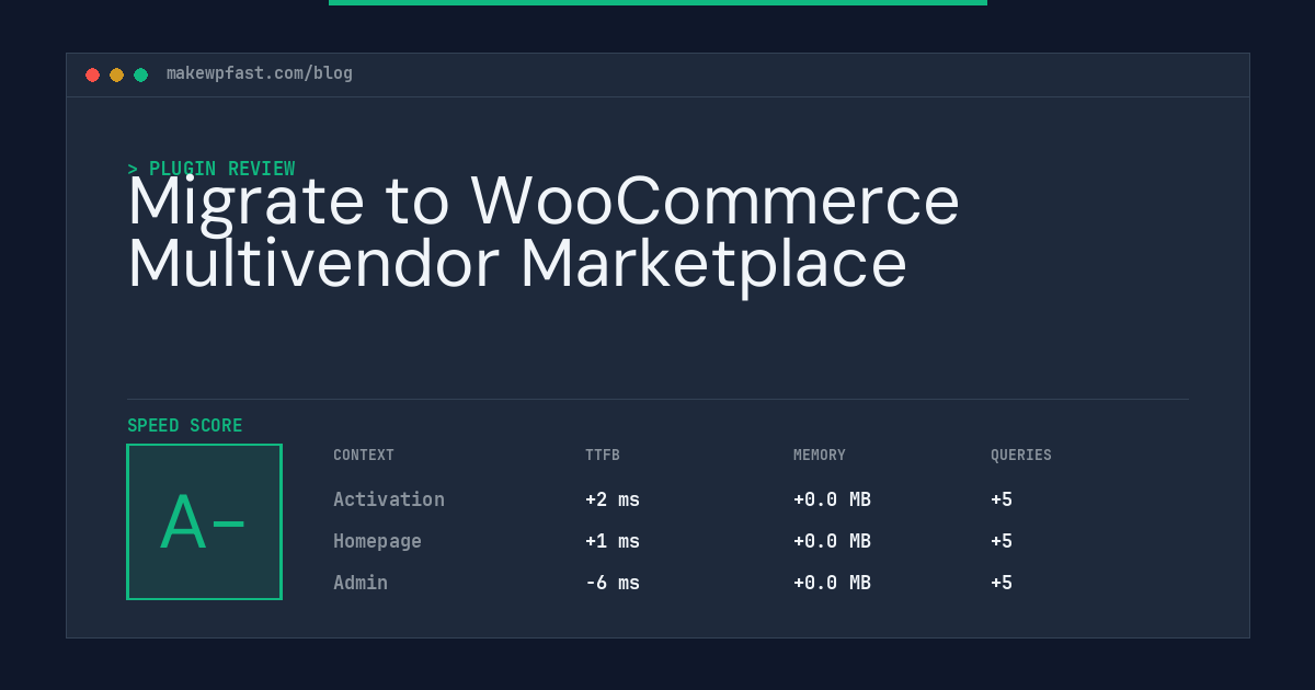 Migrate to WooCommerce Multivendor Marketplace - MakeWPFast