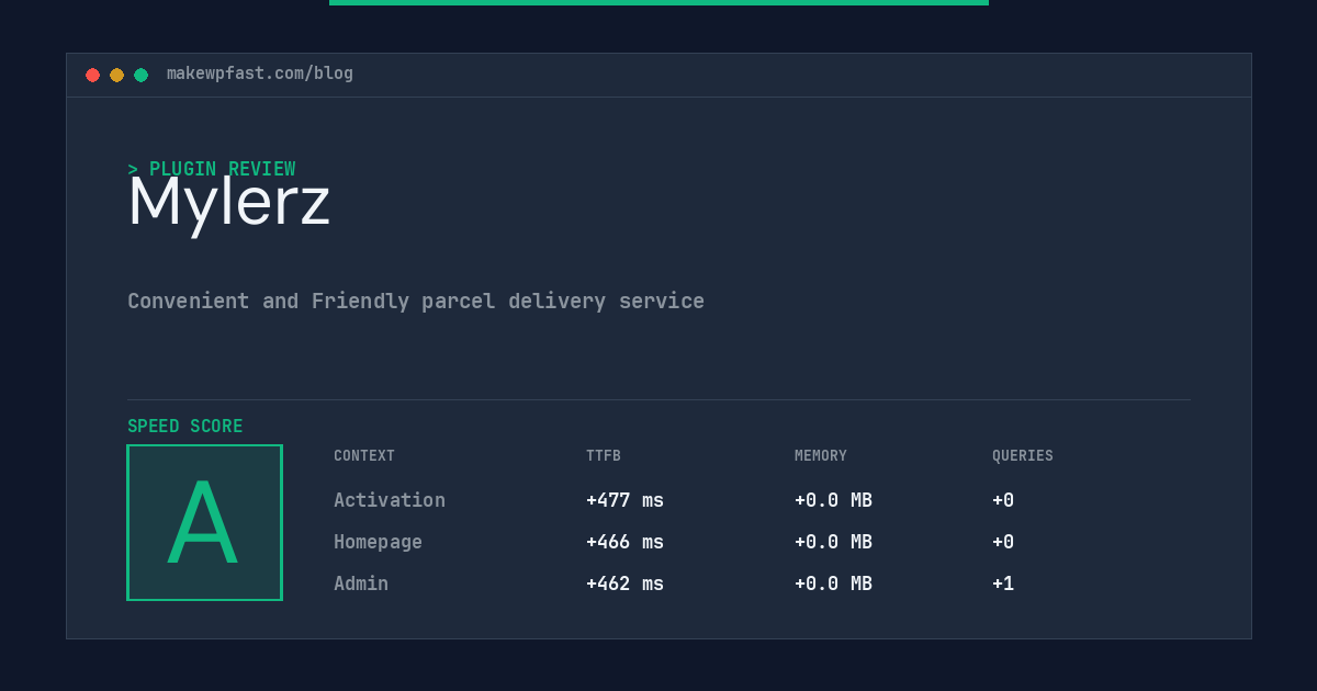 Mylerz - MakeWPFast