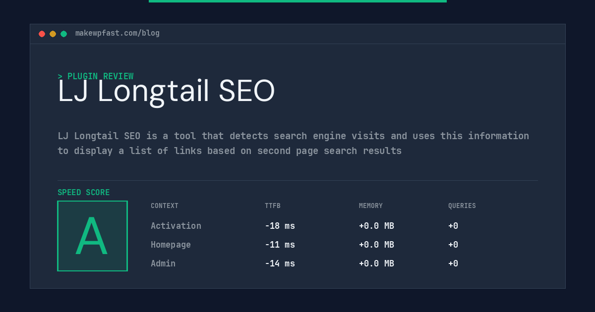 LJ Longtail SEO - MakeWPFast