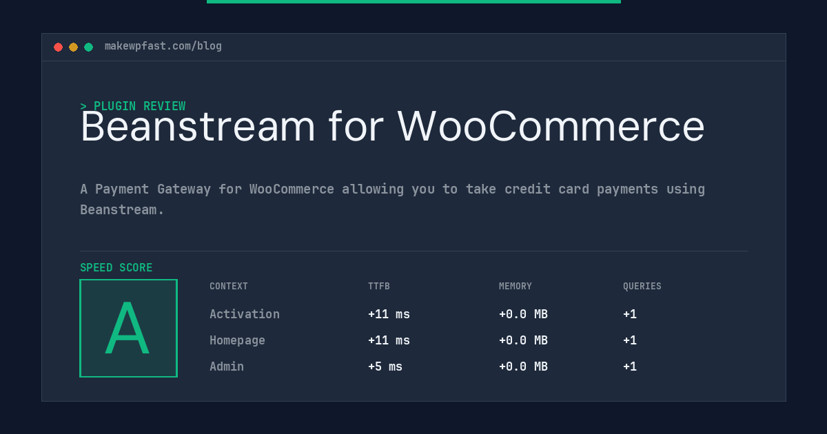Beanstream for WooCommerce - MakeWPFast