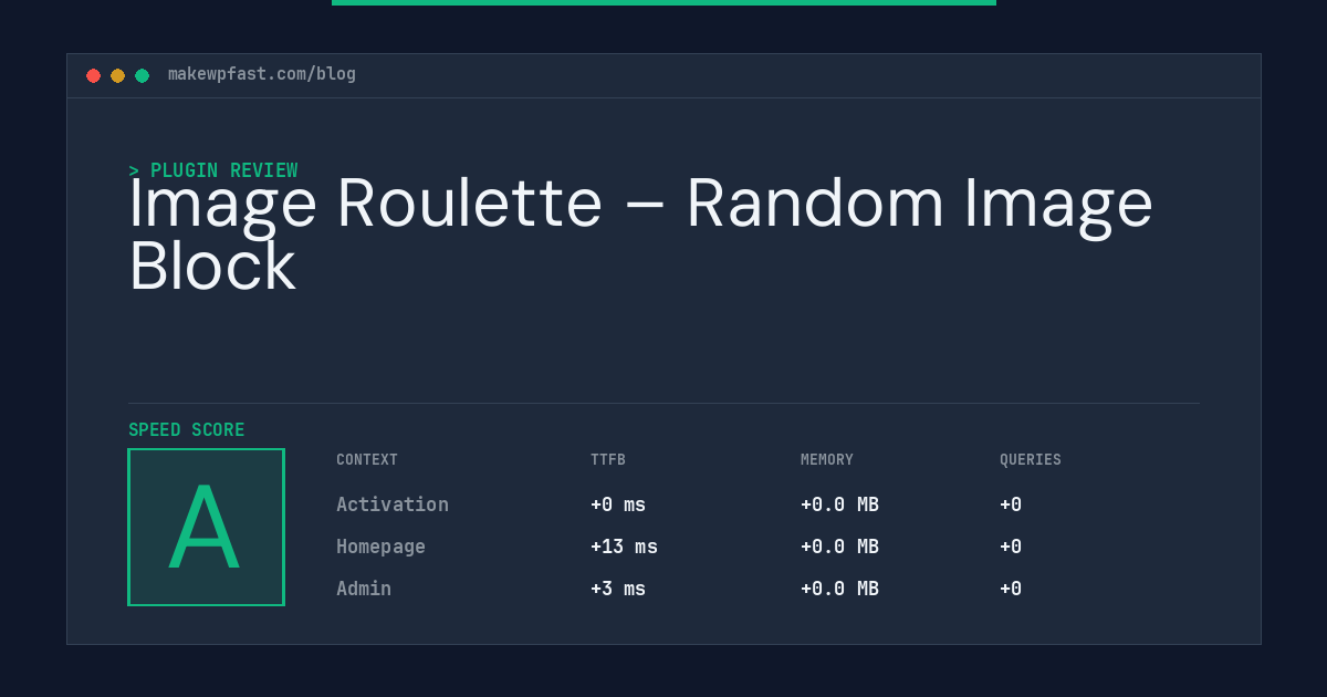 Image Roulette – Random Image Block - MakeWPFast