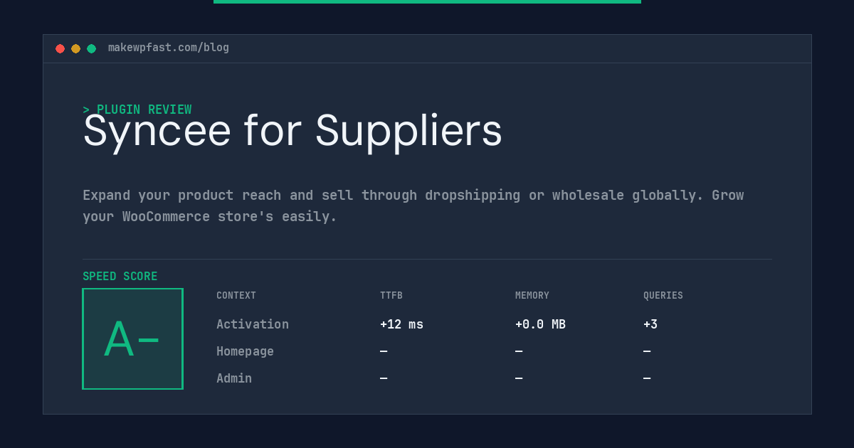 Syncee for Suppliers - MakeWPFast