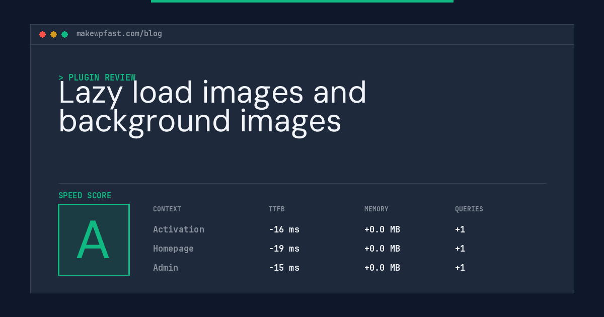 Lazy load images and background images - MakeWPFast
