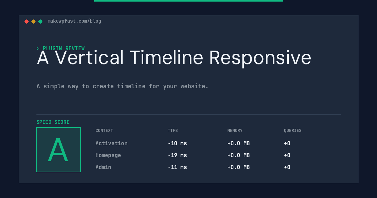 A Vertical Timeline Responsive - MakeWPFast