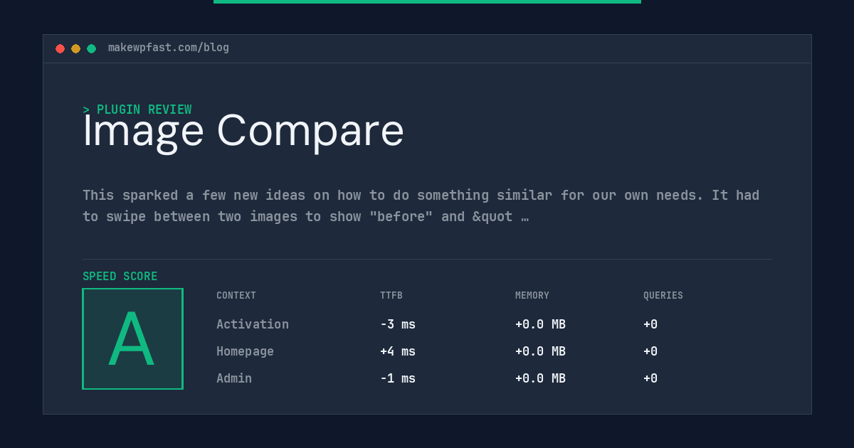 Image Compare - MakeWPFast