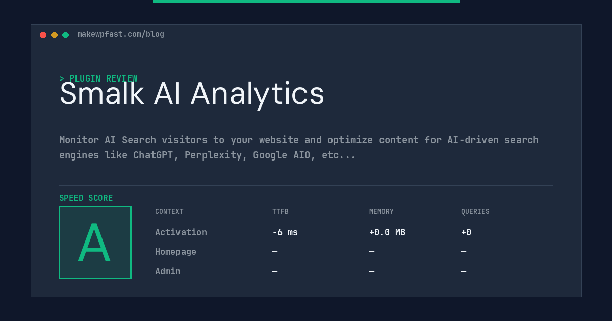 Smalk AI Analytics - MakeWPFast
