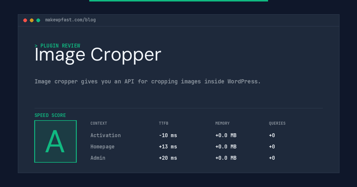 Image Cropper - MakeWPFast