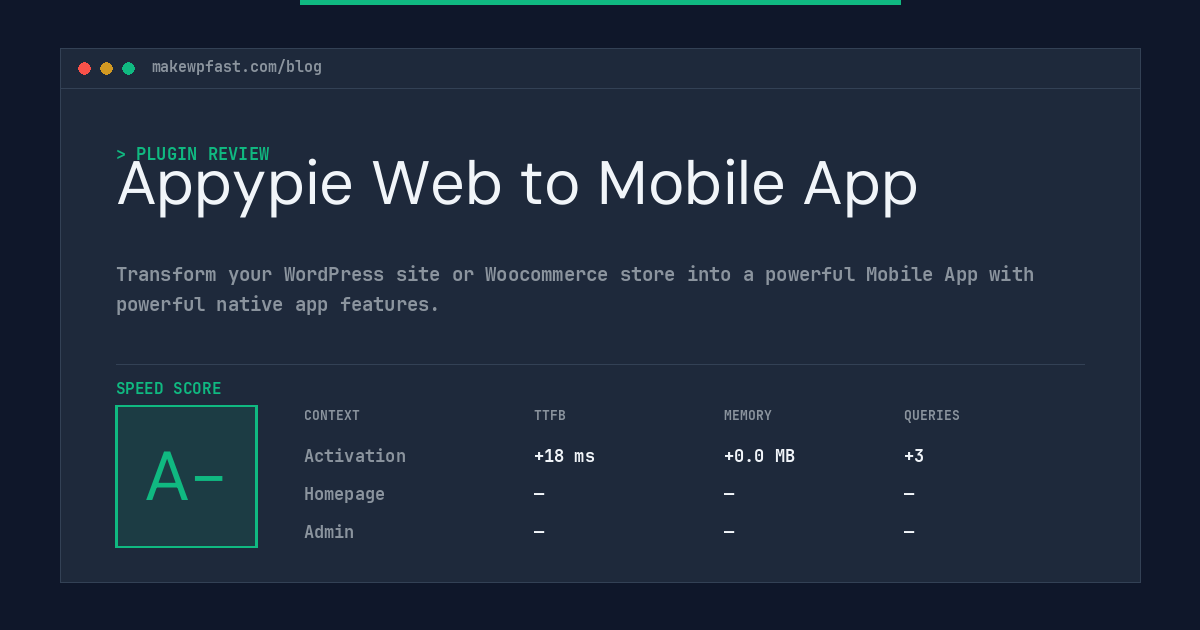 Appypie Web to Mobile App - MakeWPFast