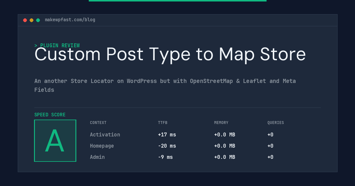 Custom Post Type to Map Store - MakeWPFast