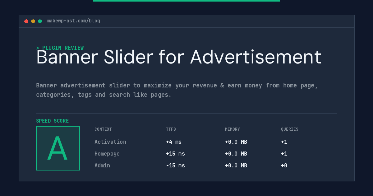 Banner Slider for Advertisement - MakeWPFast