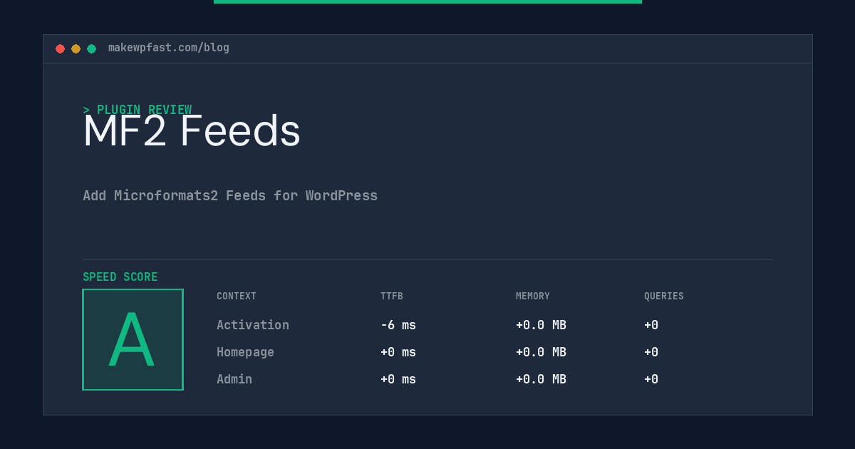 MF2 Feeds - MakeWPFast