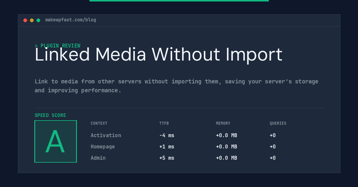 Linked Media Without Import - MakeWPFast
