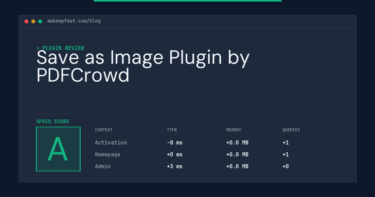 Save as Image Plugin by PDFCrowd - MakeWPFast
