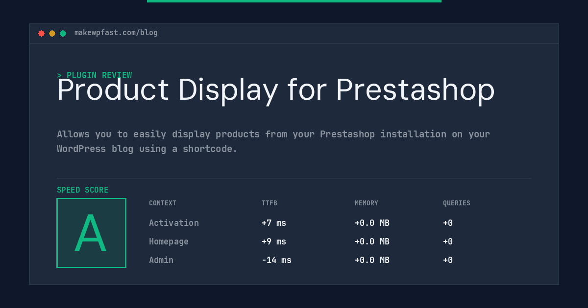 Product Display for Prestashop - MakeWPFast