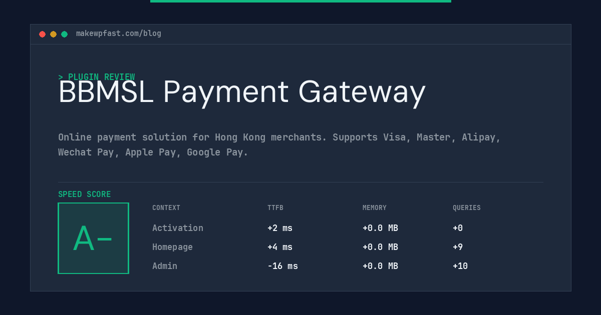 BBMSL Payment Gateway - MakeWPFast