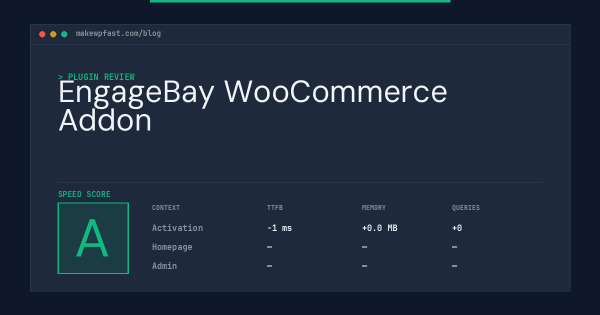 EngageBay WooCommerce Addon - MakeWPFast