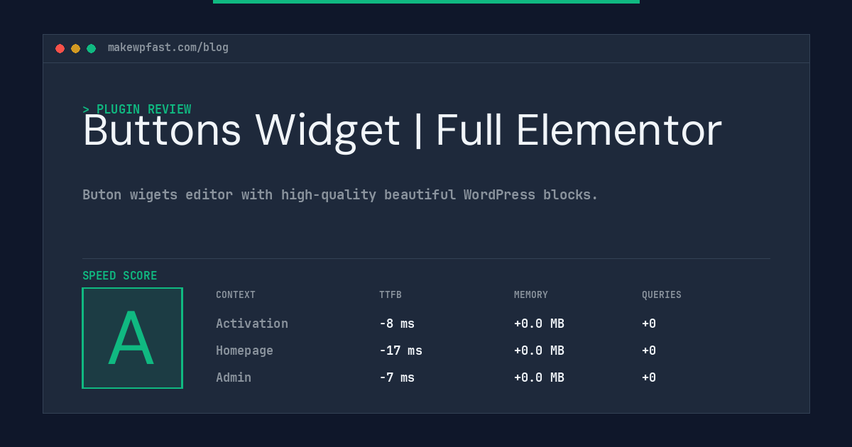 Buttons Widget | Full Elementor - MakeWPFast