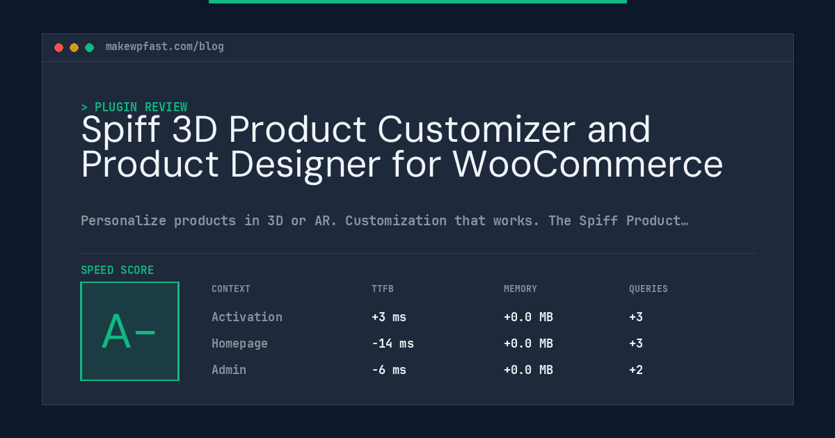 Spiff 3D Product Customizer and Product Designer for WooCommerce - MakeWPFast