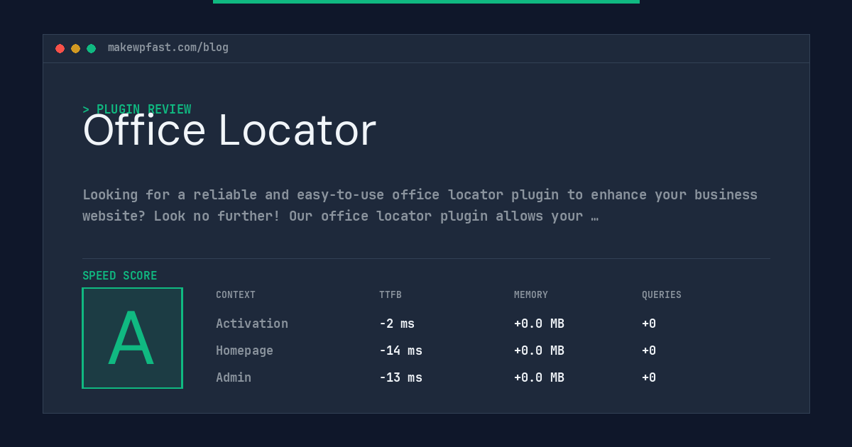 Office Locator - MakeWPFast