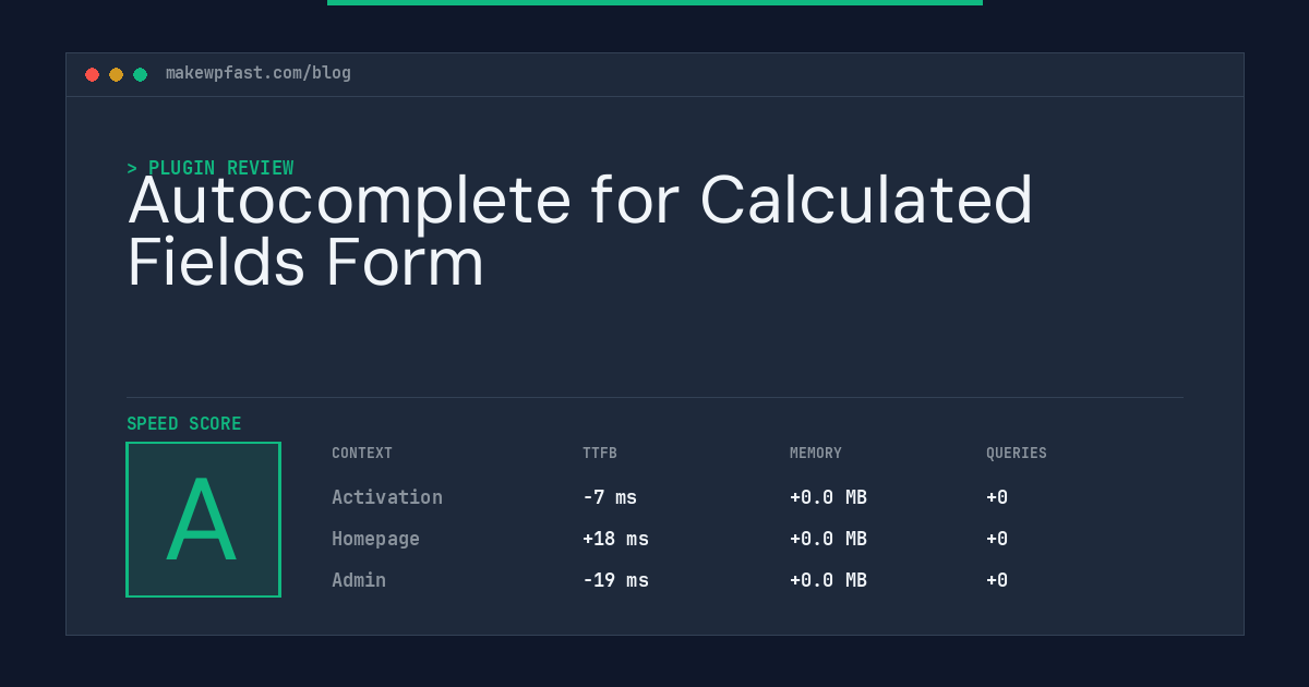 Autocomplete for Calculated Fields Form - MakeWPFast