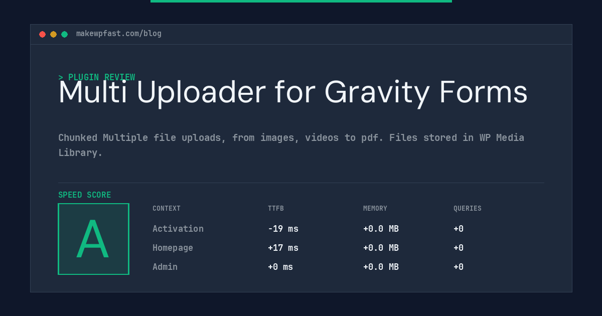 Multi Uploader for Gravity Forms - MakeWPFast