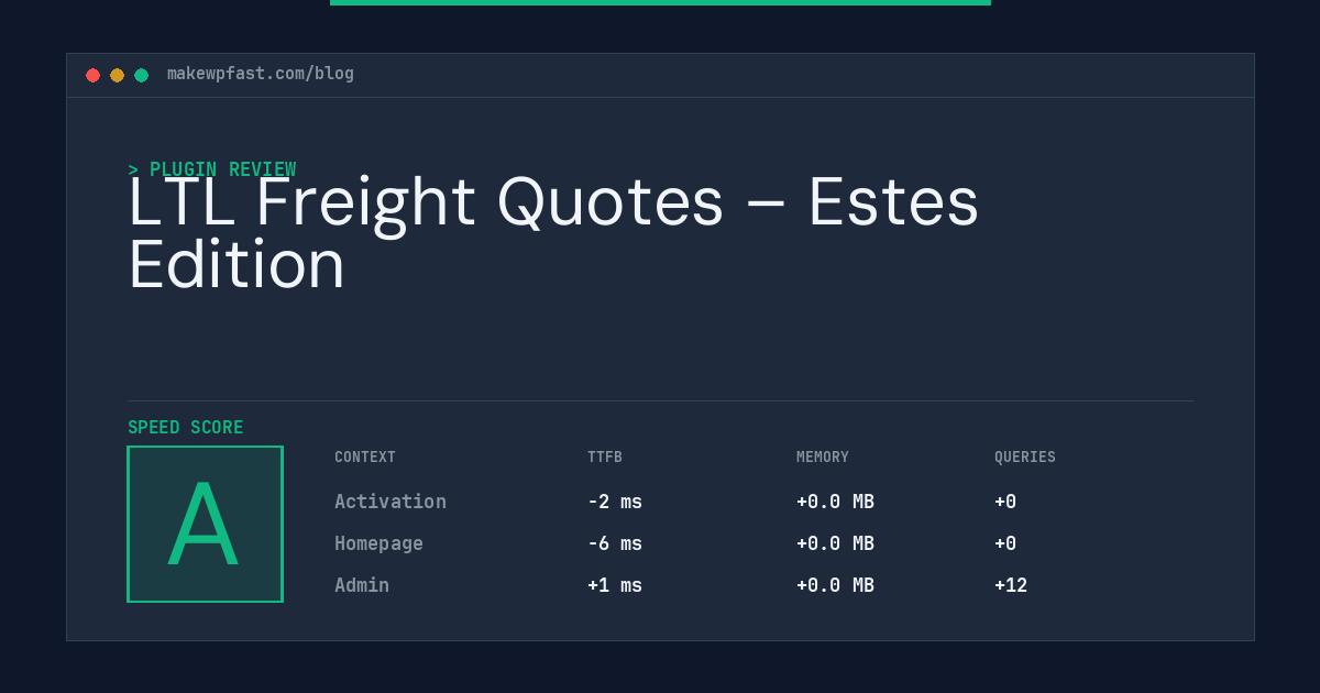 LTL Freight Quotes – Estes Edition - MakeWPFast