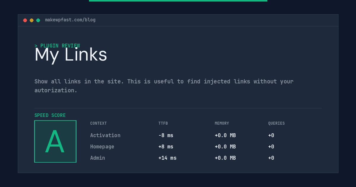 My Links - MakeWPFast